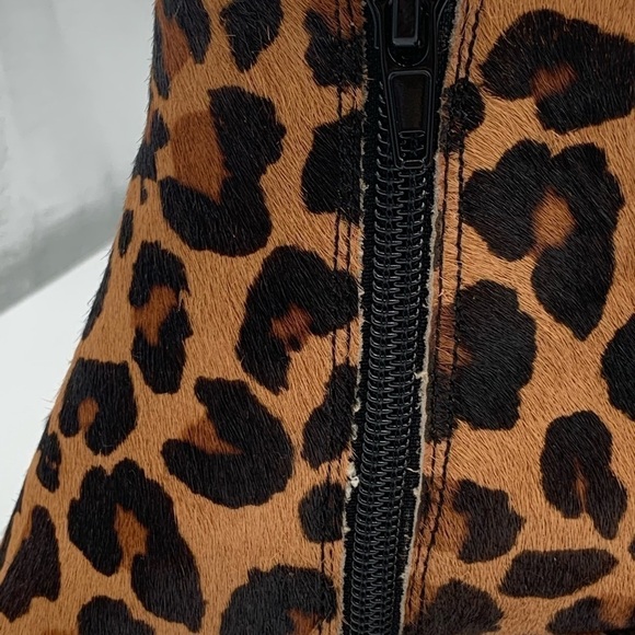 FLORIANN CALF HAIR ANIMAL PRINT ANKLE BOOTS BRAND NEW - Picture 7 of 9